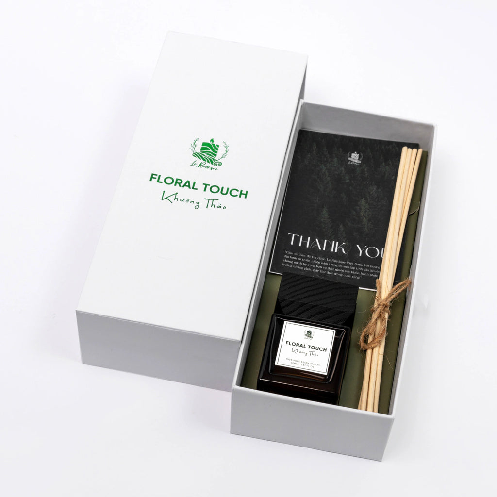 Floral Touch Reed Diffuser Essential Oil - 50 ML in craft box