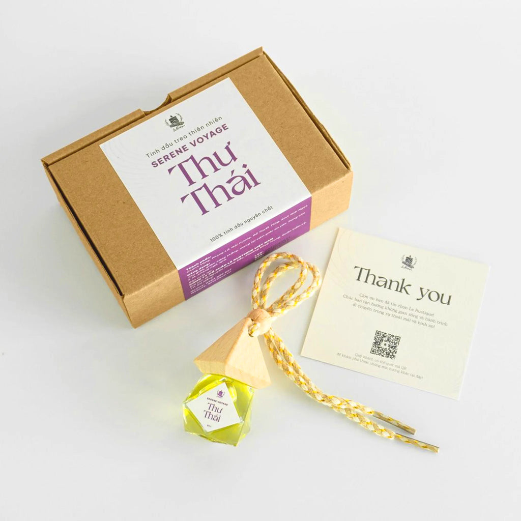 Serene Voyage hanging diffuser with craft packaging